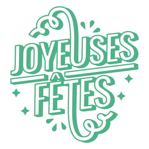 Joyeuses feiert Logo PNG-Design