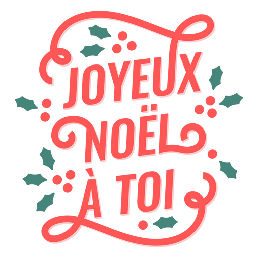 Joyeux noel a toi citação natal Desenho PNG