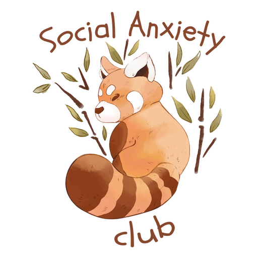 Social Anxiety Png Designs For T Shirt And Merch 2000