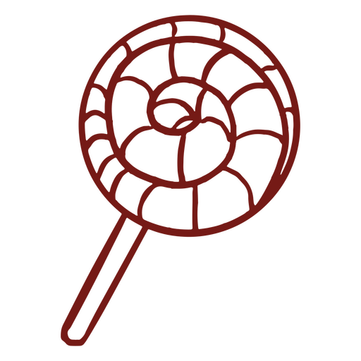 Red lollipop icon PNG Design