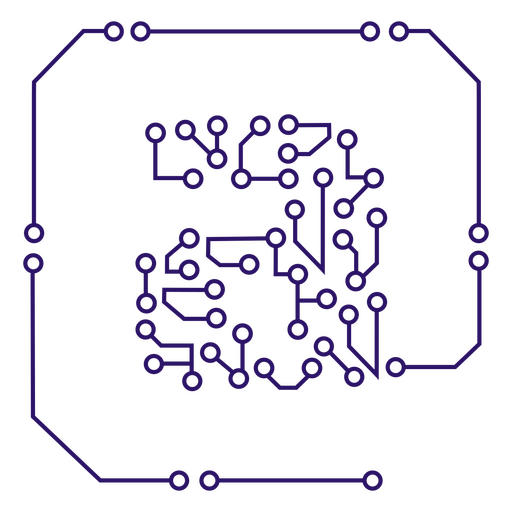 Placa de circuito com sinal de endereço Desenho PNG