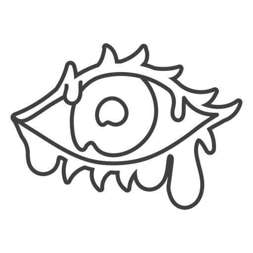 Strichzeichnung eines Auges PNG-Design