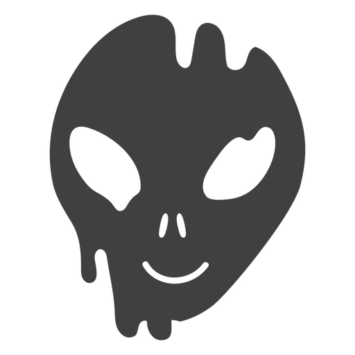 Alien face is shown PNG Design