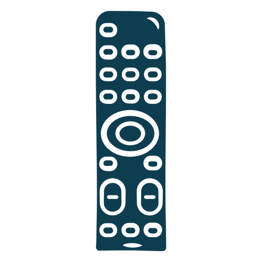 Blue remote control PNG Design