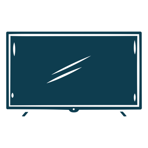 Blue tv cut out PNG Design