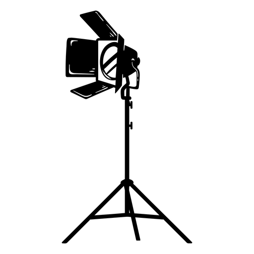 Ilustração de holofote de estúdio de cinema vintage Desenho PNG
