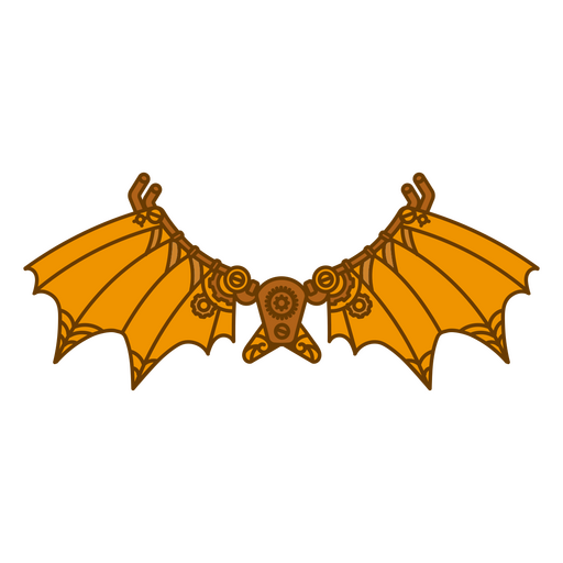 Morcego ornamentado com asas Desenho PNG