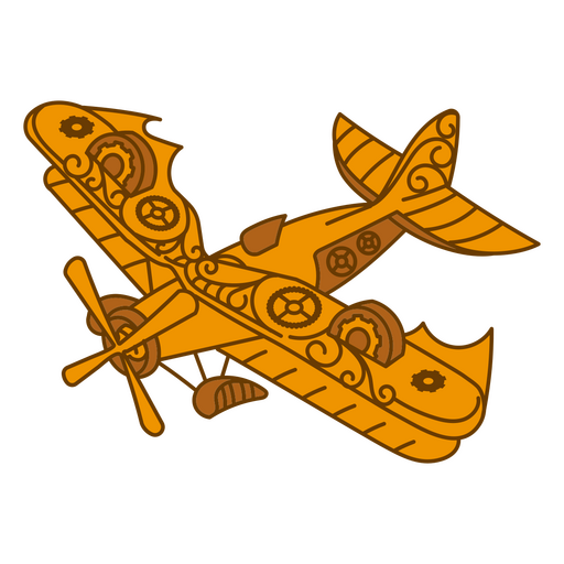 Avião Steampunk png Desenho PNG