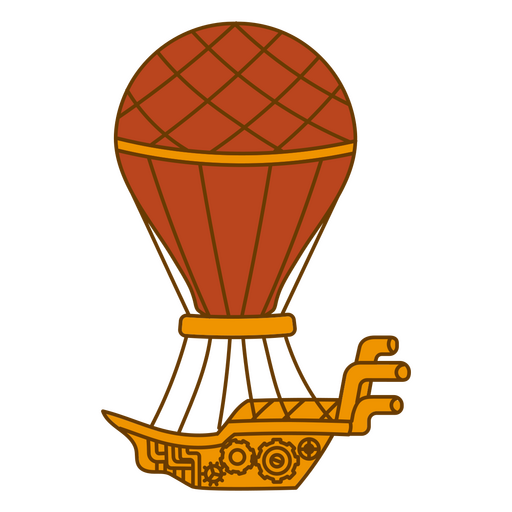 Hot air balloon steampunk PNG Design