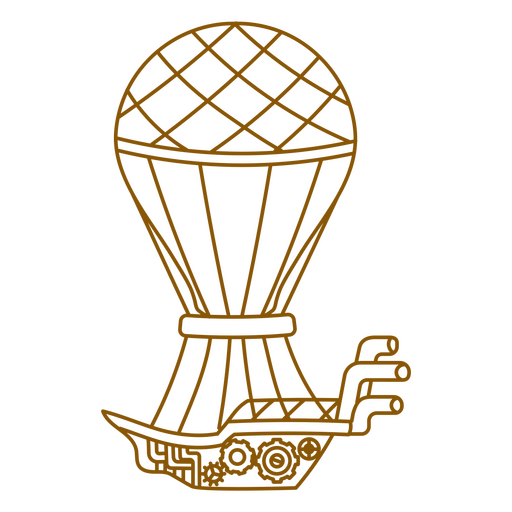 Image of a hot air balloon PNG Design