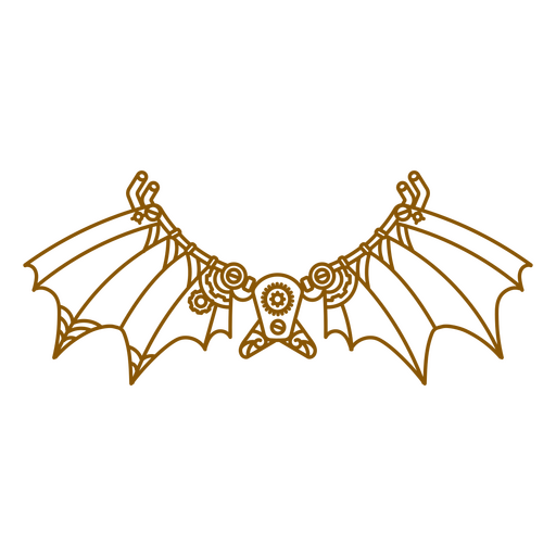Bat with wings PNG Design