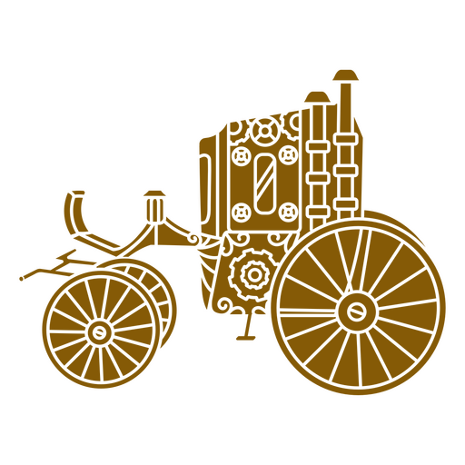 Old fashioned steam engine PNG Design