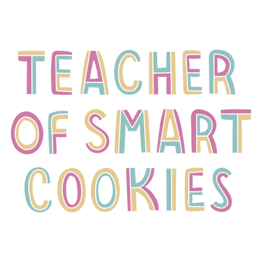 Der Wortlehrer für intelligente Cookies PNG-Design