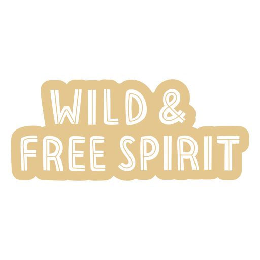 Wild & free spirit logo PNG Design