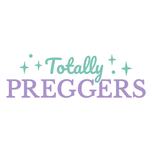 Logotipo de totalmente embarazadas. Diseño PNG