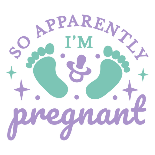 Ich bin so dankbar, dass ich schwanger bin PNG-Design