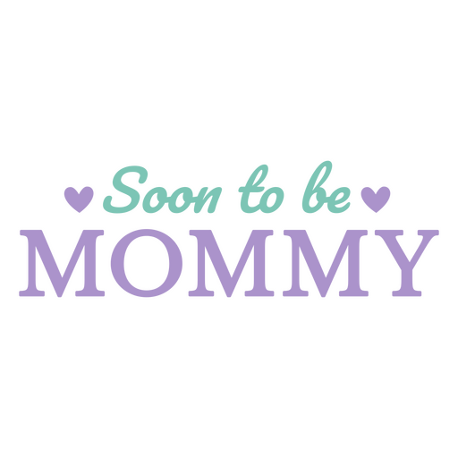 Soon to be mommy PNG Design