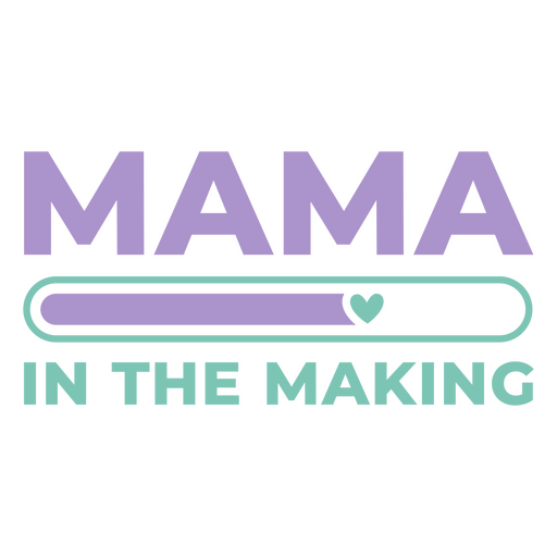 Logotipo de mam? en ciernes Diseño PNG