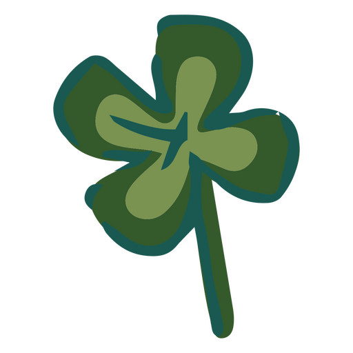 Vierblättriges Kleeblatt St. Patricks PNG-Design