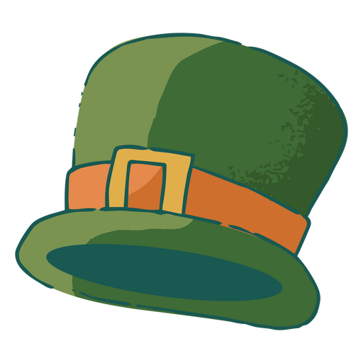 Sombrero de duende verde Diseño PNG