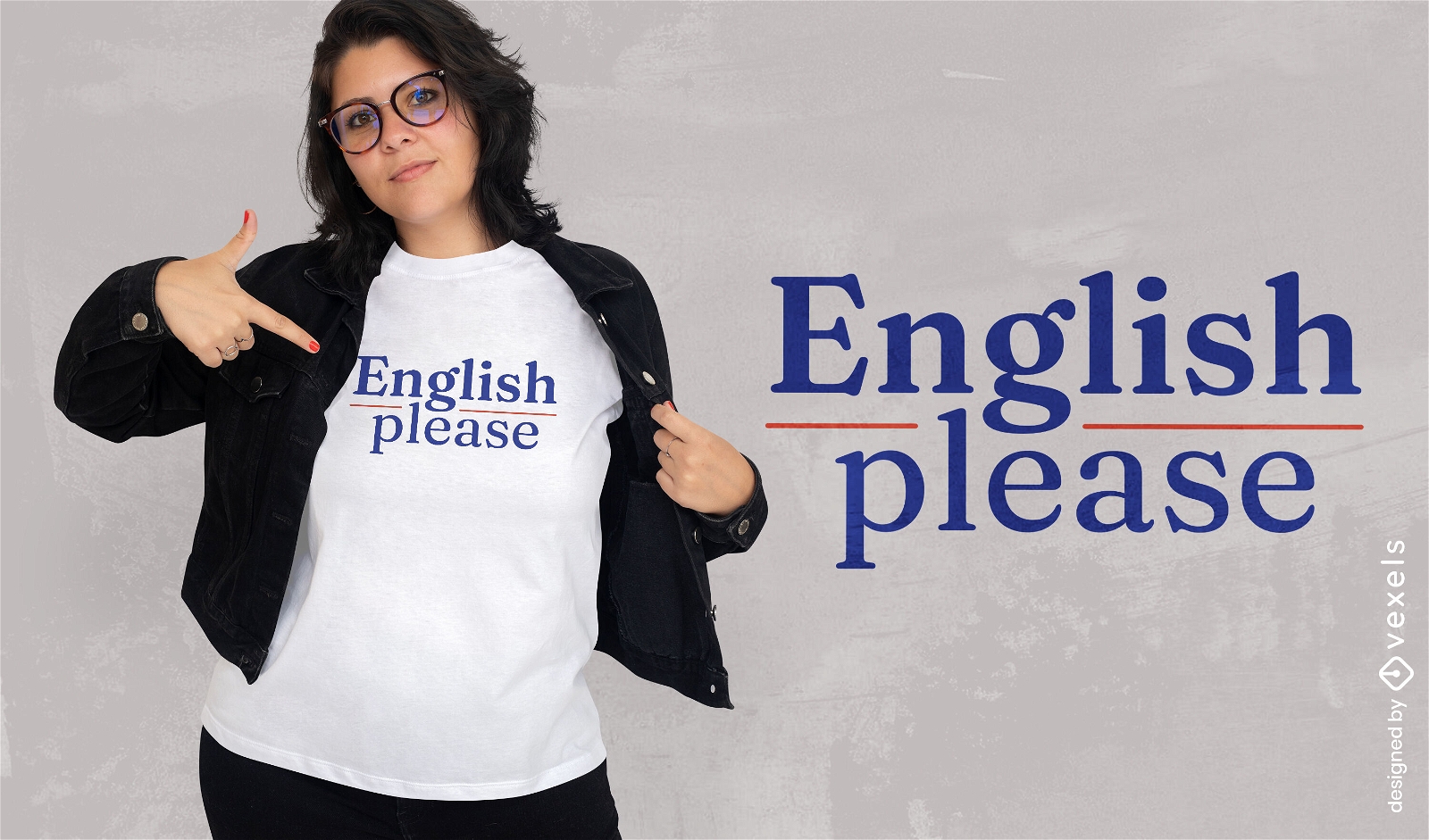 English language learning t-shirt design
