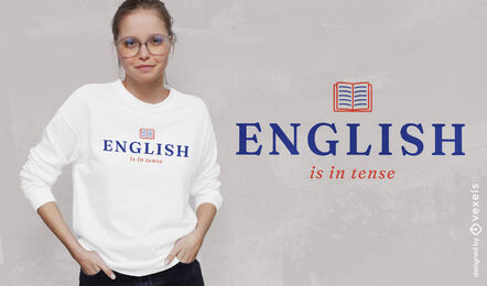 Lustiges englisches Lernzitat-T-Shirt Design