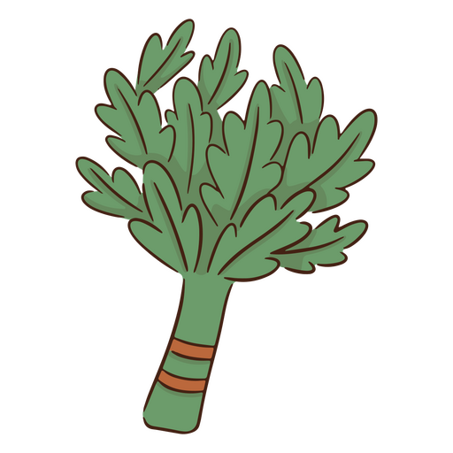 Verdura de hoja verde Diseño PNG