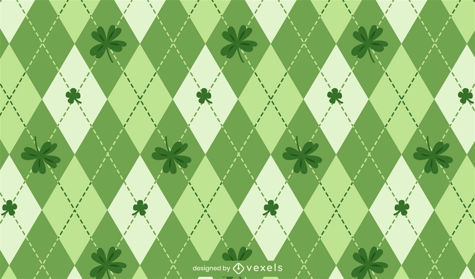 Design de padrão xadrez irlandês St Patricks