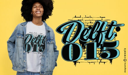 Delft holand city quote t-shirt design