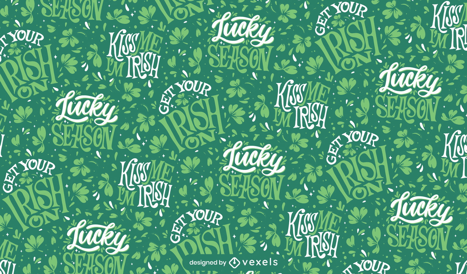 St patricks irish holiday pattern design