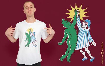 Design de camiseta da equipe anti-natal