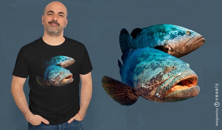 SOLICITAR diseño de camiseta de pez mero Goliat
