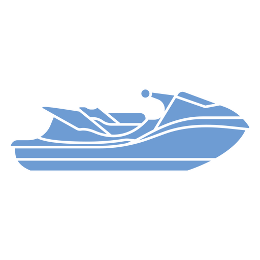 Blaues Jetski-Symbol PNG-Design