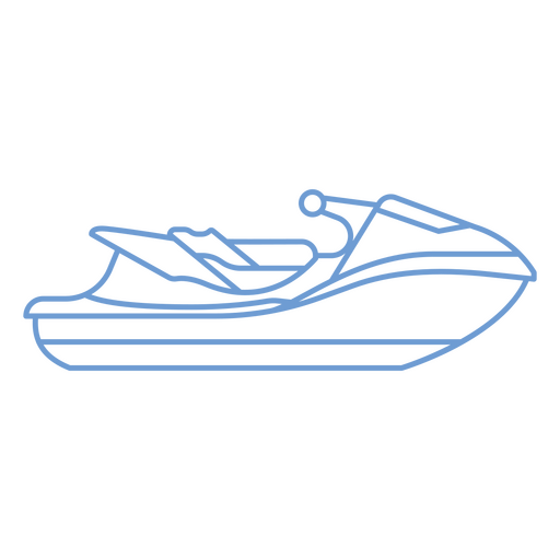 Jet ski icon stroke PNG Design