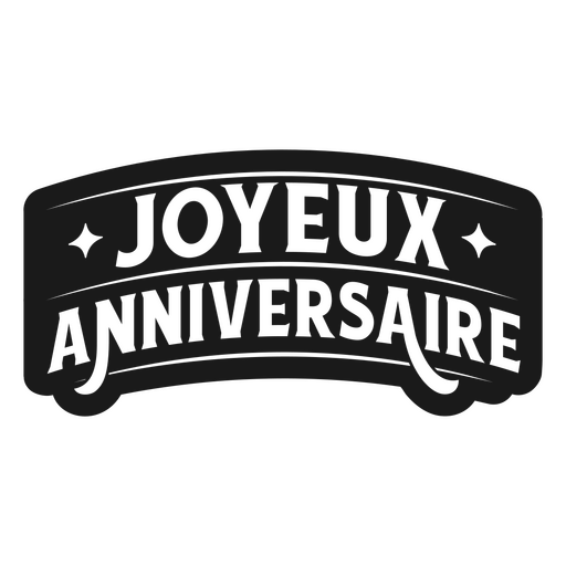 Logotipo do aniversário da Joyeux Desenho PNG