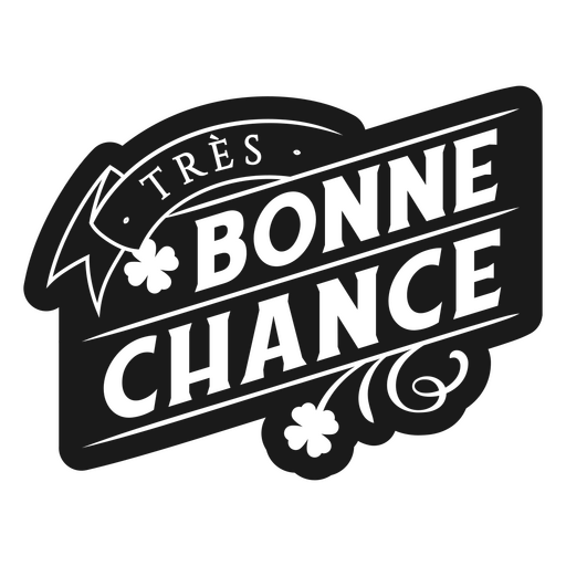 Logotipo Tres Bonne Chance Desenho PNG