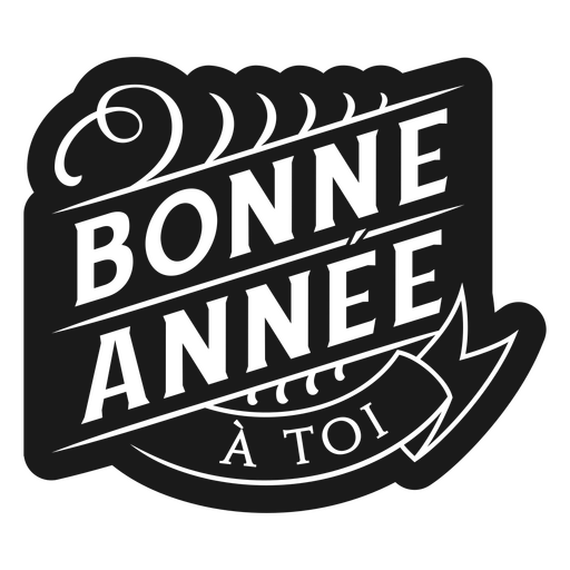 Celebre el año nuevo con un diseño de texto elegante. Diseño PNG