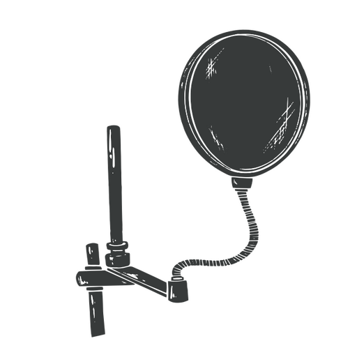 Drawing of a microphone PNG Design