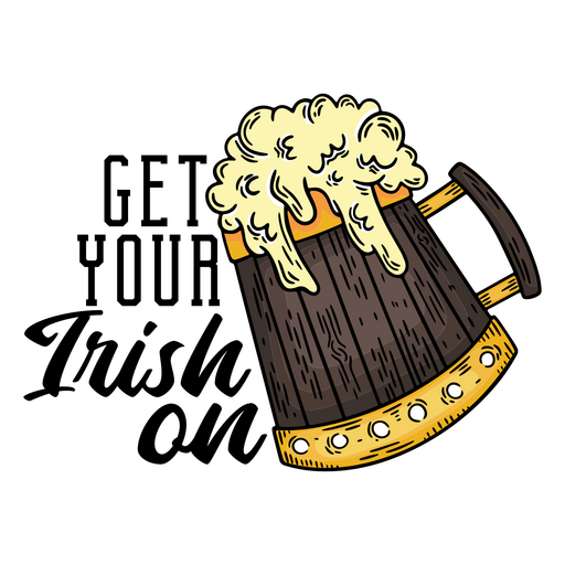 Illustration eines Bierkrugs PNG-Design
