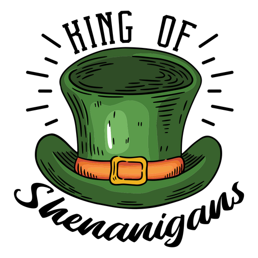 St patrick's day hat vector illustration PNG Design