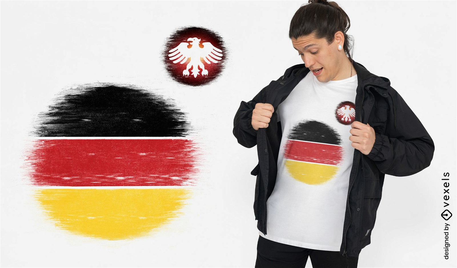 Design de camiseta de time de futebol alemão