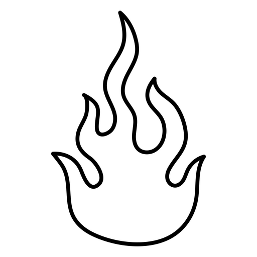 Design gráfico de chama estilizada Desenho PNG