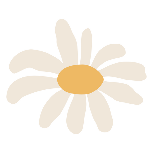Diseño elegante de flor de margarita Diseño PNG