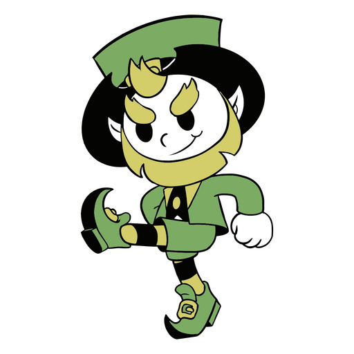 St. Patrick&#39;s Day Kobold-Cartoon PNG-Design