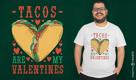Diseño de camiseta de amor de taco