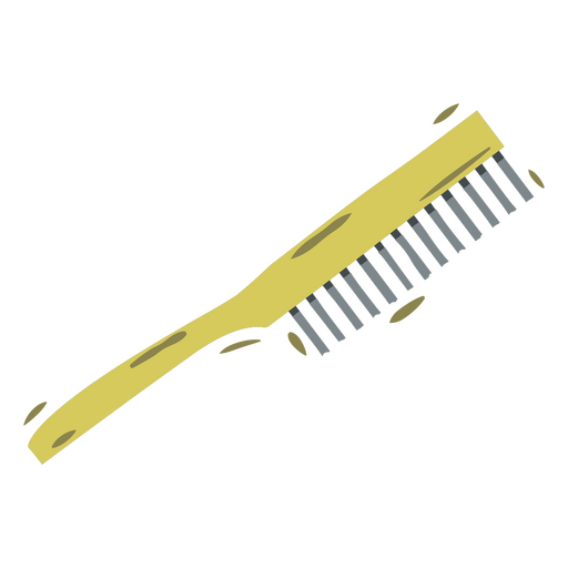 Yellow comb PNG Design