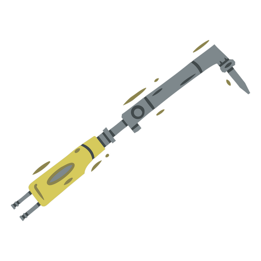 Werkzeug mit gelbem Griff PNG-Design