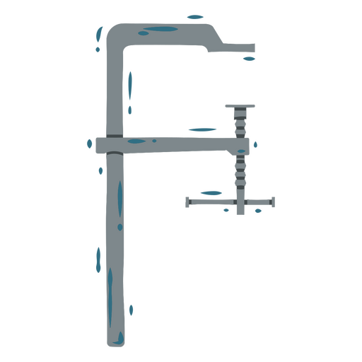 Icono de herramienta de abrazadera gris Diseño PNG