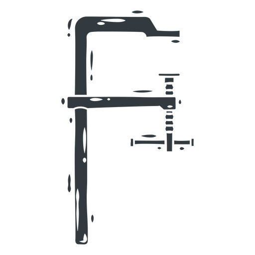 Ferramenta de fixação cortada escura Desenho PNG