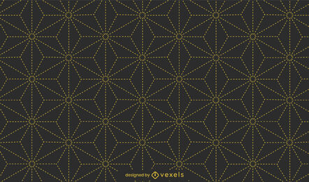 Design de padrão geométrico costurado